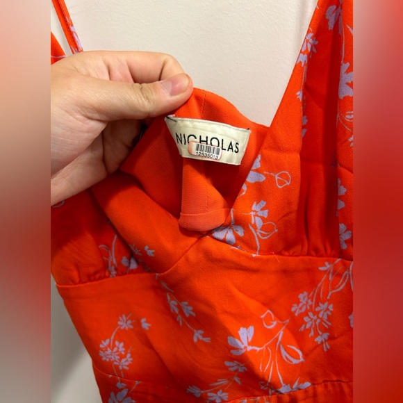 NICHOLAS Red Triangle Top Slip Dress - Picture 8 of 14